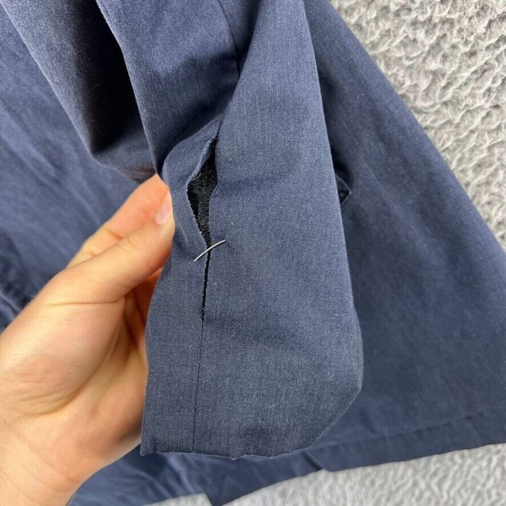 Vintage London Fog Bomber Jacket Men's 42 Blue Fa… - image 6